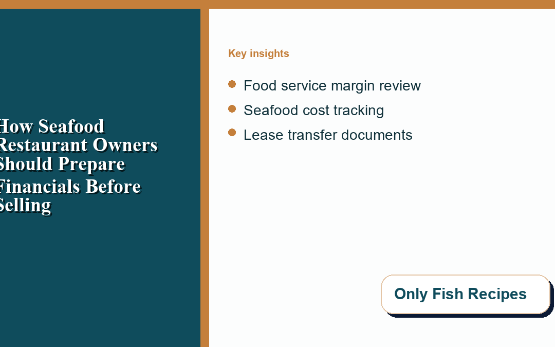 Seafood Business Valuation: Supplier and Cold Storage Records